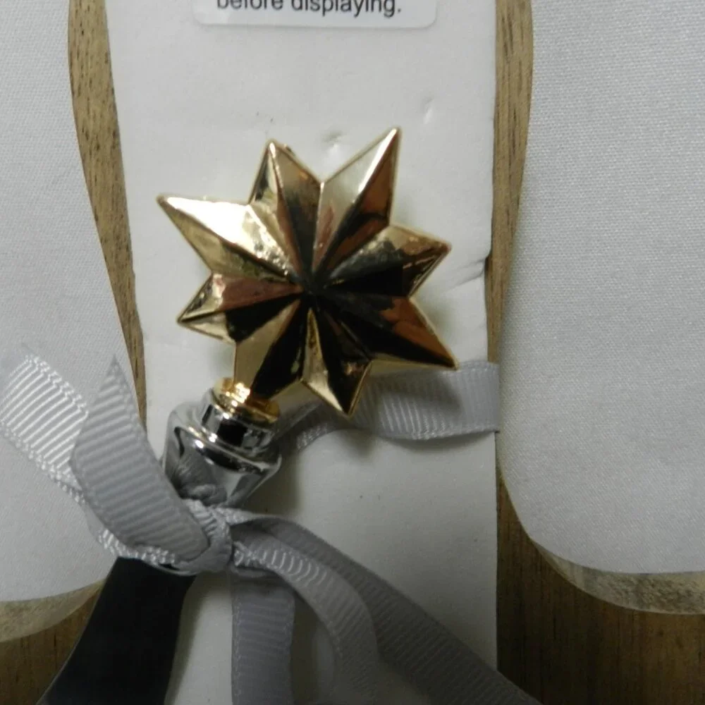 Hallmark Come All Ye Faithful Wood Serving Board w/ star Spreader Christmas NEW